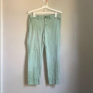 🌿Anthro mint green chinos
